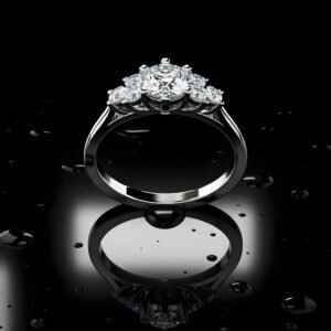 Solitaire Bloom Ring