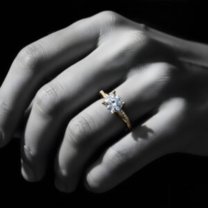 Golden Promise Silver Ring