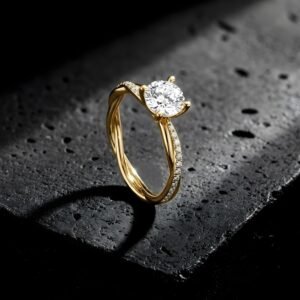 Golden Promise Silver Ring