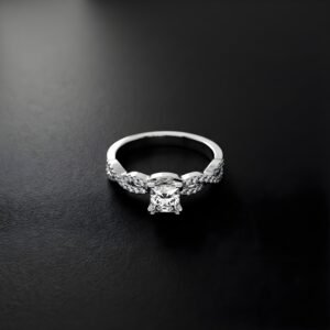 sterling silver solitaire ring