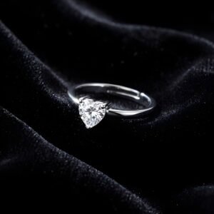 Heart Solitaire Ring