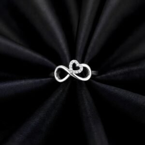 Heart Infinity Silver Ring