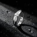 silver classic solitaire ring