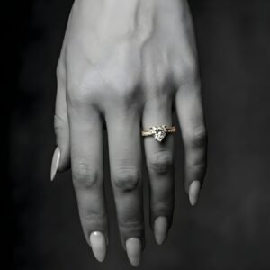 Aurelia Heart Silver Ring