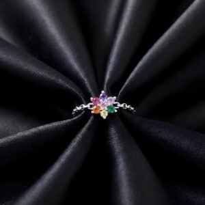 Bloom Chain Silver Ring